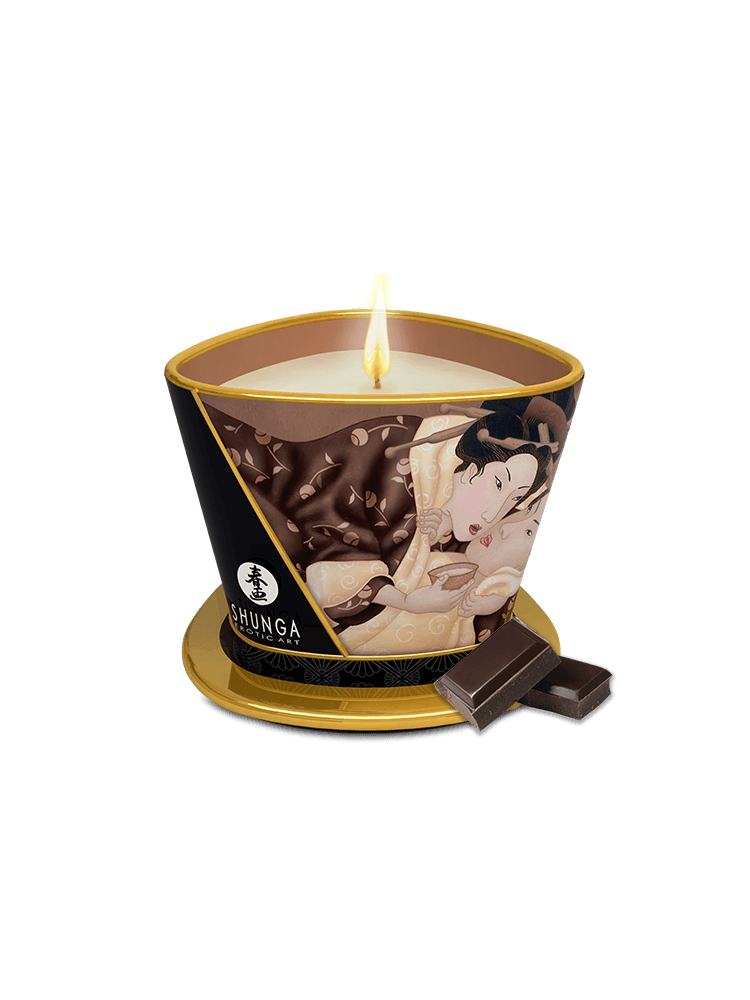 Świeca Do Masażu O Zapachu Czekoladowym Excitation Massage Candle 170 Ml Shunga