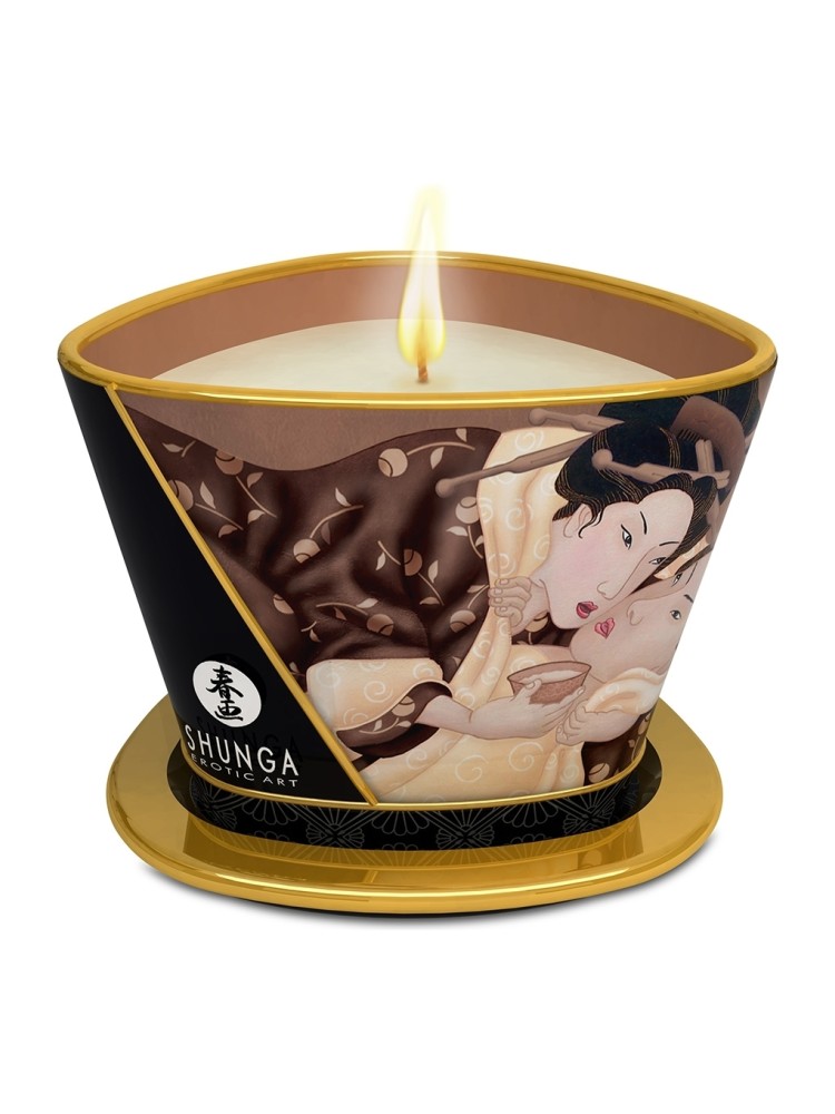 Świeca Do Masażu O Zapachu Czekoladowym Excitation Massage Candle 170 Ml Shunga
