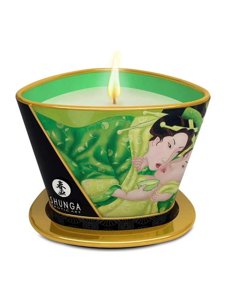 Świeca Do Masażu O Zapachu Zielonej Herbaty Green Tea Massage Candle 170 Ml Shunga