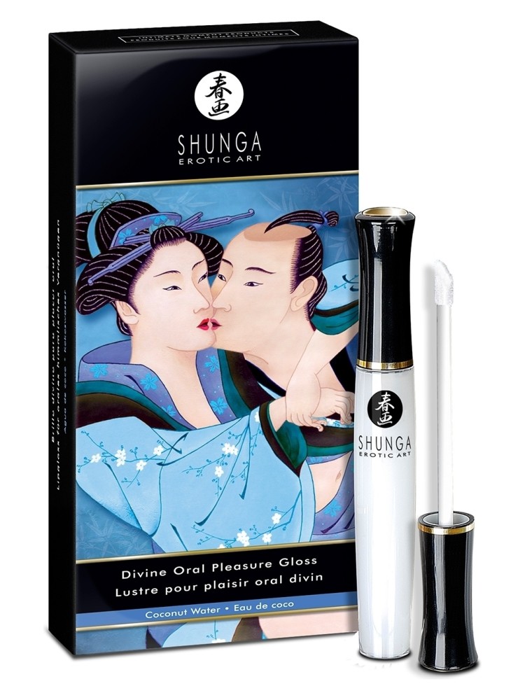 Stymulująca Pomadka Do Seksu Oralnego O Smaku Kokosowym Divine Oral Pleasure Gloss Coconut Water 10 Ml Shunga