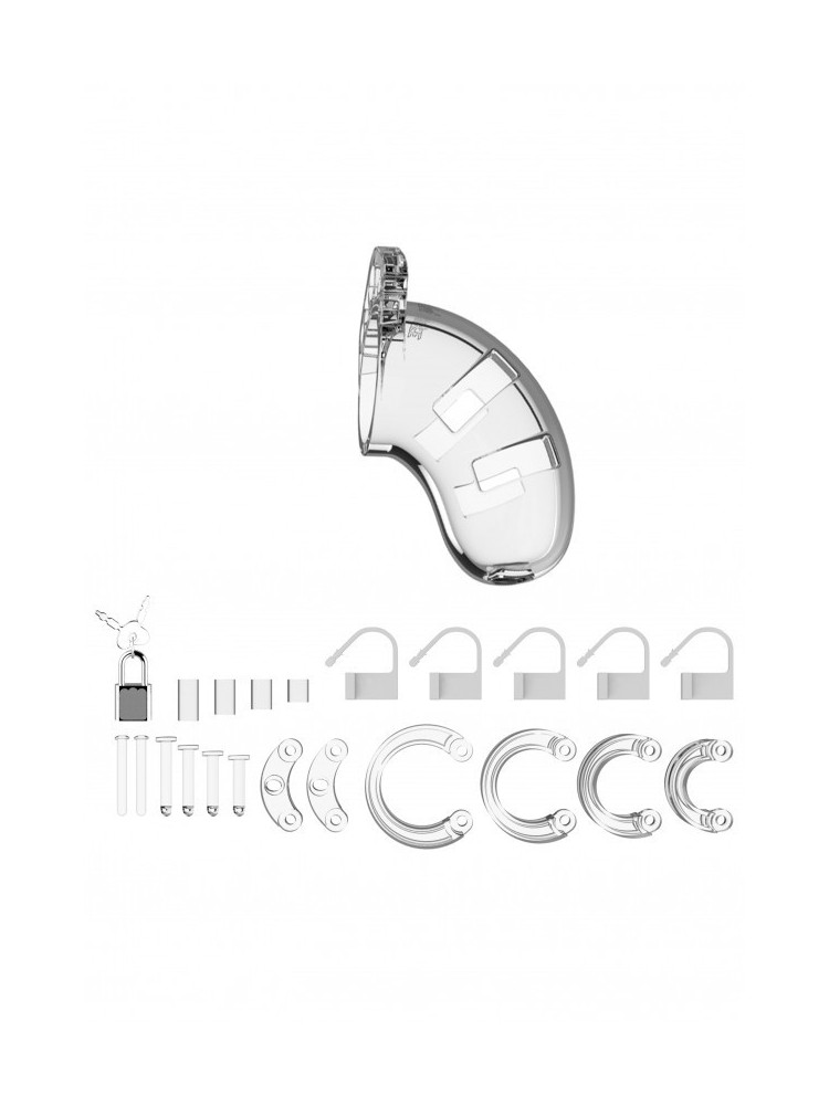 Chastity Model 01 Transparent Pas Cnoty Przeźroczysty Man Cage