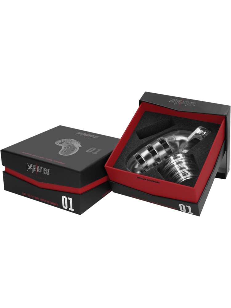 Chastity Model 01 Transparent Pas Cnoty Przeźroczysty Man Cage