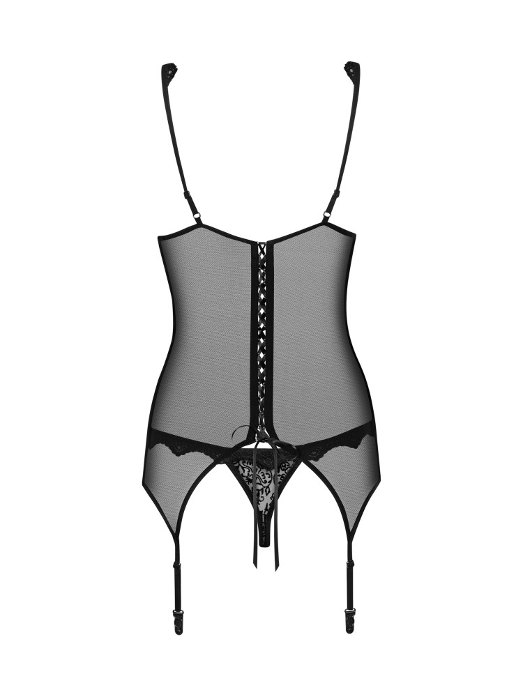 Gorset Ze Stringami Emperita L/Xl Obsessive