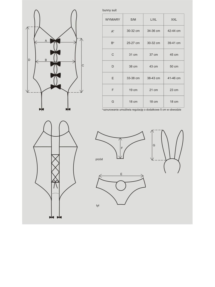 Bunny Suit Kostium L/Xl Obsessive