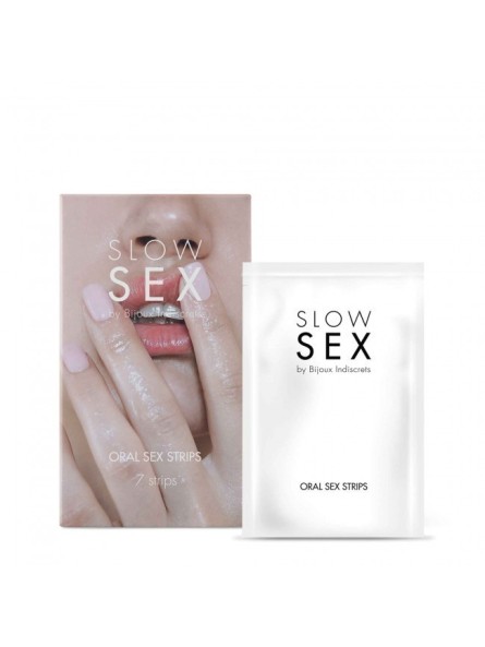 Płatki oralne Slow Sex Oral sex 7 strips Bijoux Indiscrets