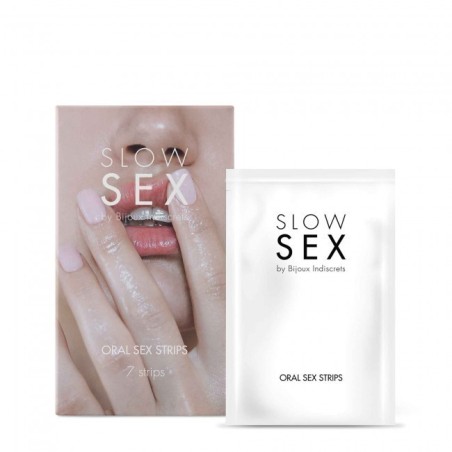 Płatki oralne Slow Sex Oral sex 7 strips Bijoux Indiscrets