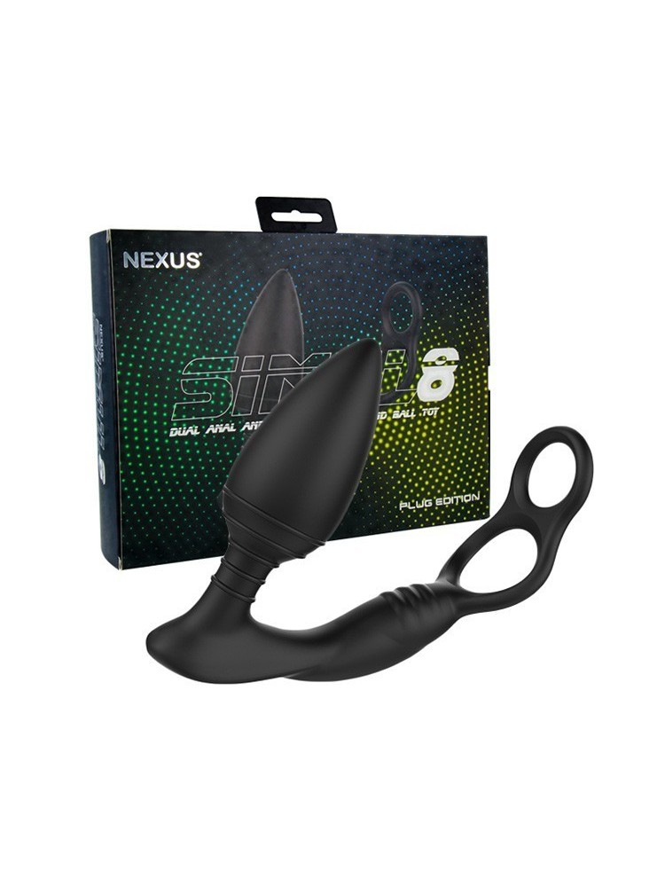 Simul8 Wibrujące Dildo Analne Z Pierścieniami Nexus