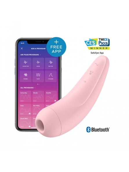 Stymulator Łechtaczki Curvy 2+ Pink With App Satisfyer