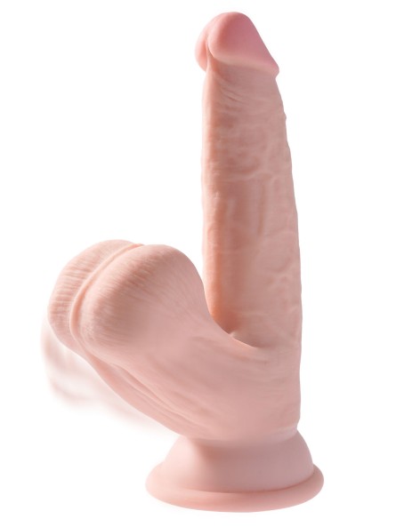 Dildo Z Przyssawką 3D Cock Swinging Balls 6 Inch King Cock