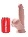 Dildo Z Przyssawką 3D Cock Swinging Balls 7 Inch King Cock