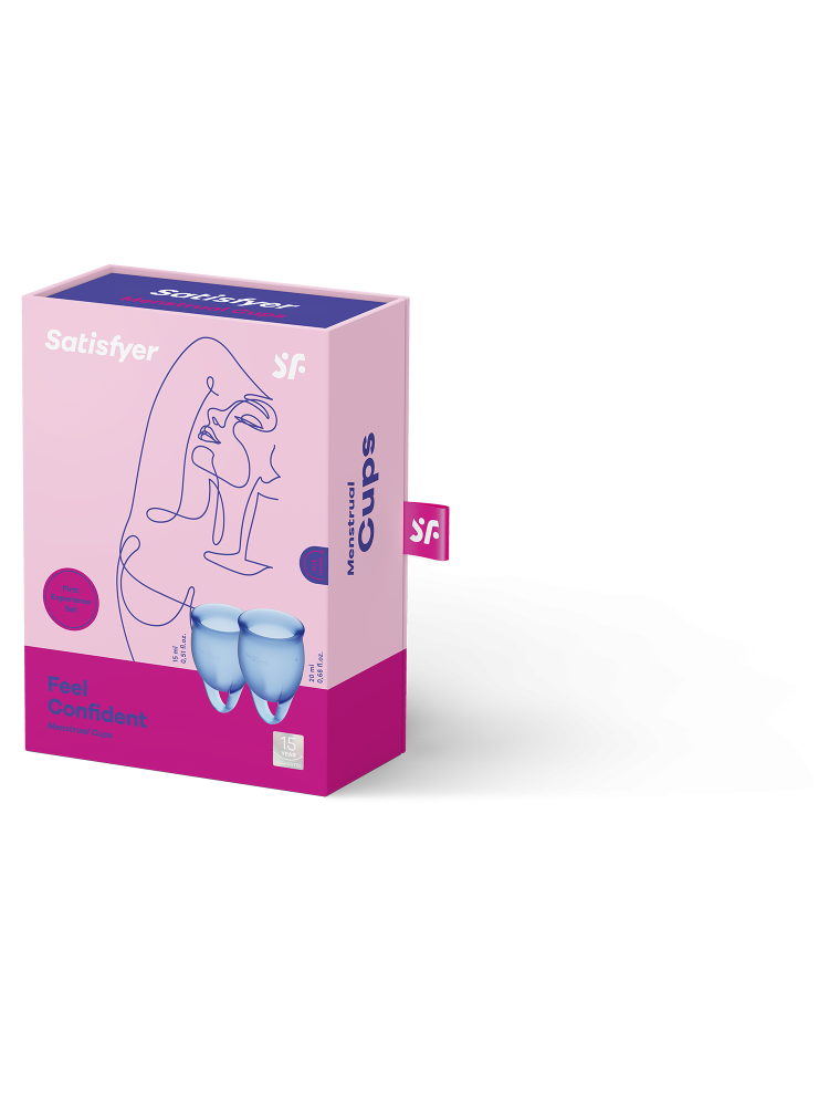 Kubeczki Menstruacyjne Feel Confident Menstrual Cup Set Satisfyer