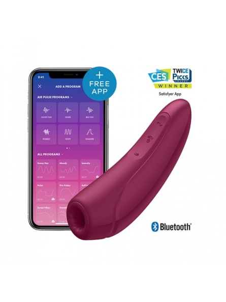 Stymulator Łechtaczki Curvy 1+ Rose Red With App Satisfyer