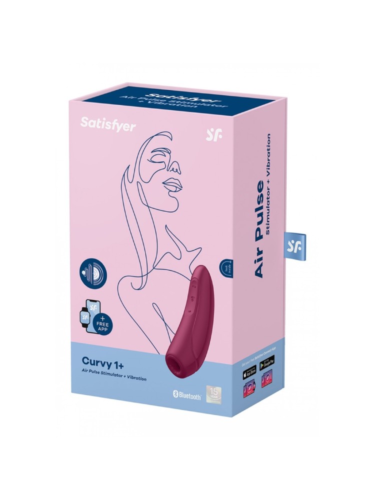 Stymulator Łechtaczki Curvy 1+ Rose Red With App Satisfyer