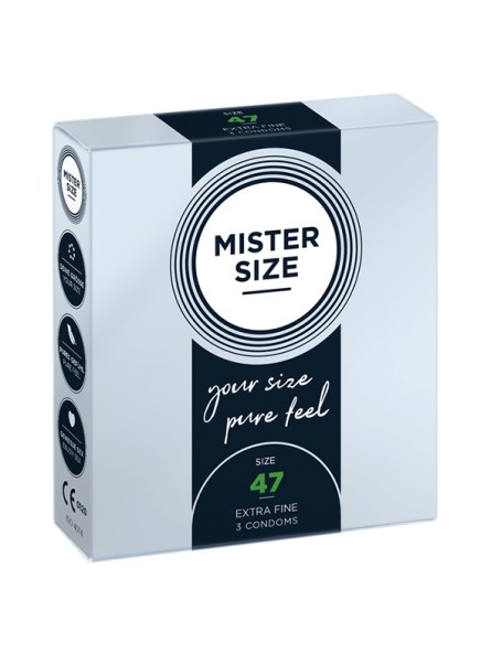 Condoms 47 Mm 3 Pieces Mister.Size