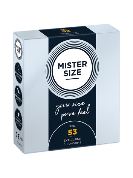 Condoms 53 Mm 3 Pieces Mister.Size