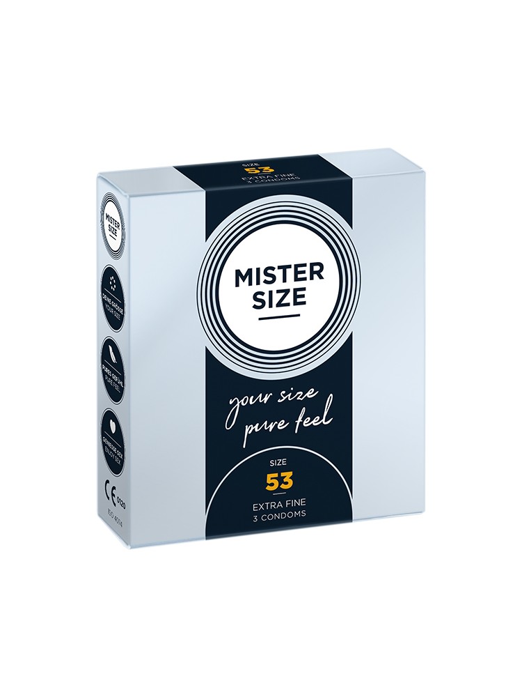 Condoms 53 Mm 3 Pieces Mister.Size