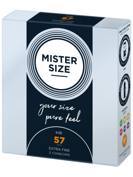 Condoms 57 Mm 3 Pieces Mister.Size