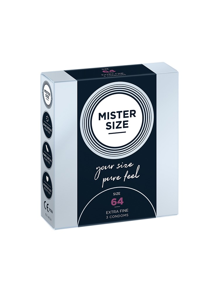 Condoms 64 Mm 3 Pieces Mister.Size
