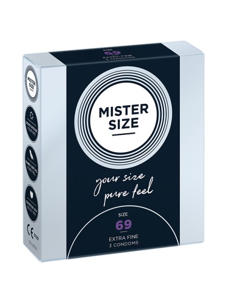 Condoms 69 Mm 3 Pieces Mister.Size