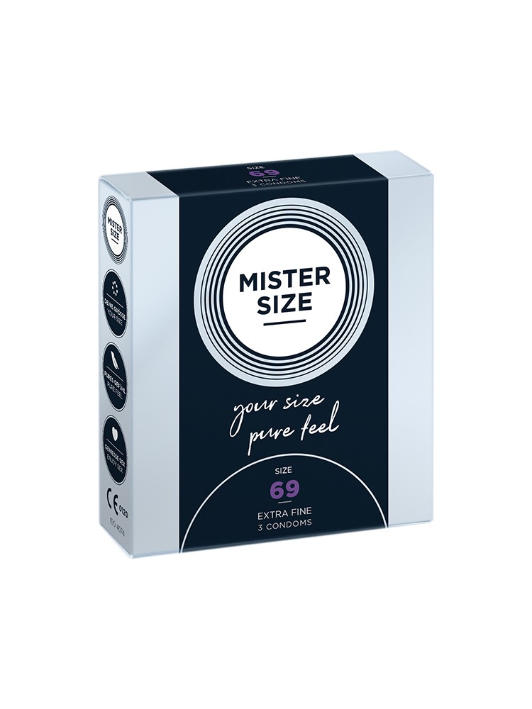 Condoms 69 Mm 3 Pieces Mister.Size