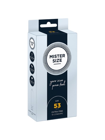 Condoms 53 Mm 10 Pieces Mister.Size