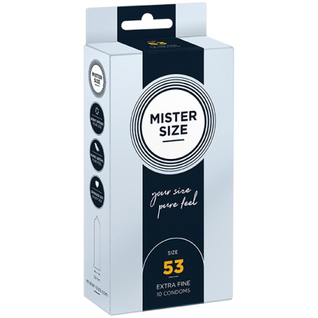 Condoms 53 Mm 10 Pieces Mister.Size