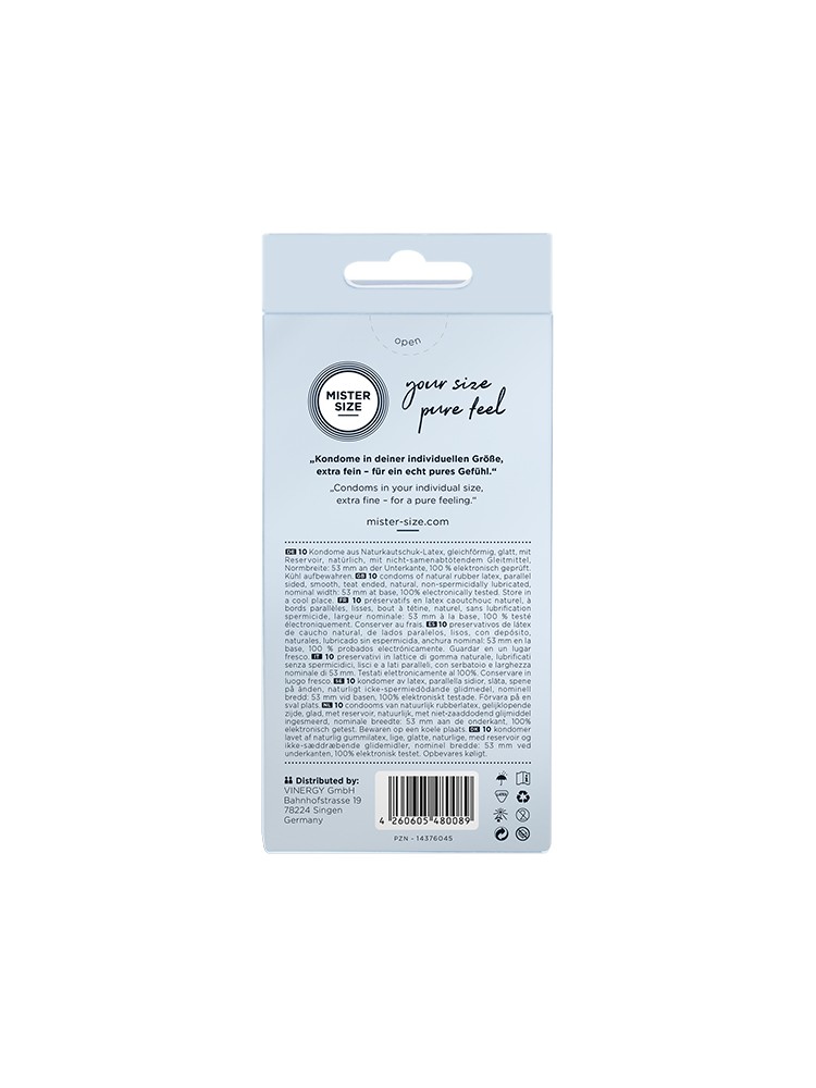 Condoms 53 Mm 10 Pieces Mister.Size