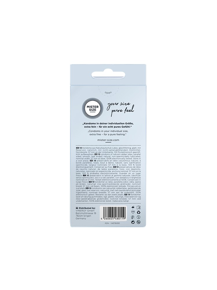 Condoms 57 Mm 10 Pieces Mister.Size