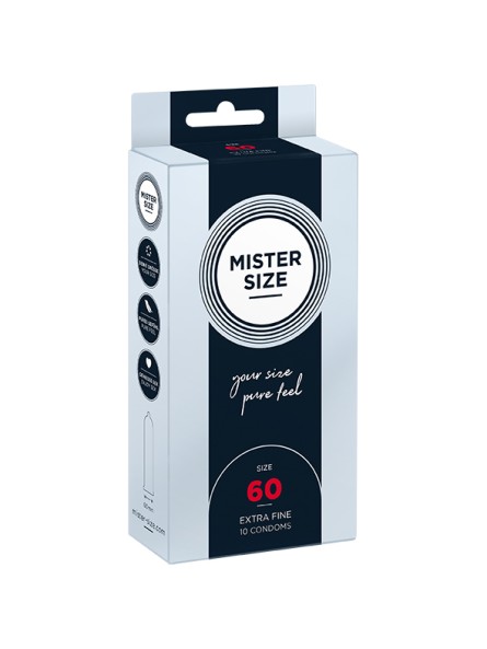 Condoms 60 Mm 10 Pieces Mister.Size