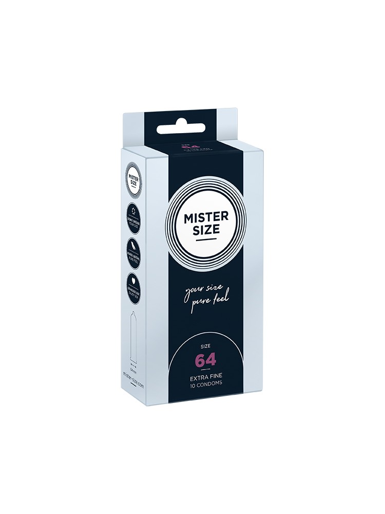 Condoms 64 Mm 10 Pieces Mister.Size
