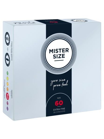 Condoms 60 Mm 36 Pieces Mister.Size