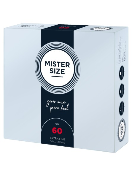 Condoms 60 Mm 36 Pieces Mister.Size