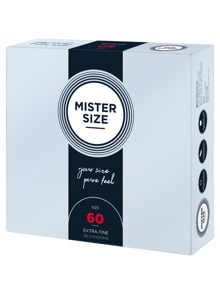 Condoms 60 Mm 36 Pieces Mister.Size