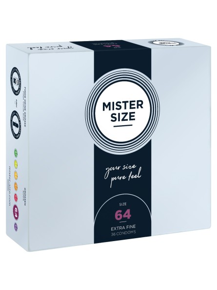 Condoms 64 Mm 36 Pieces Mister.Size