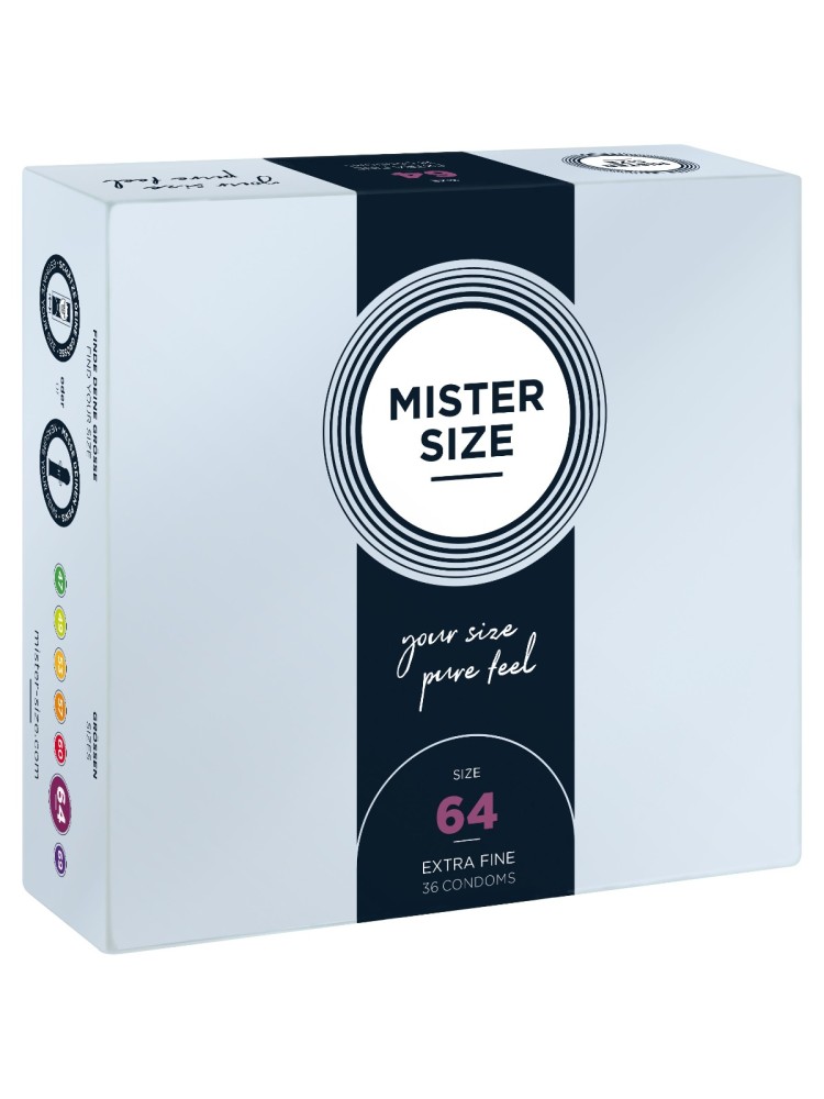 Condoms 64 Mm 36 Pieces Mister.Size