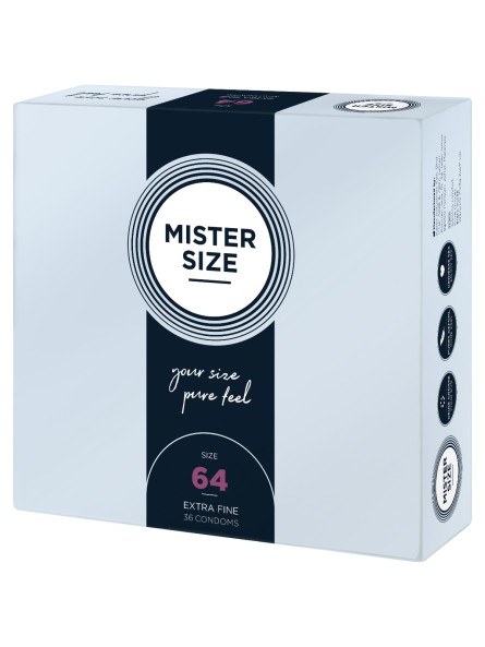 Condoms 64 Mm 36 Pieces Mister.Size