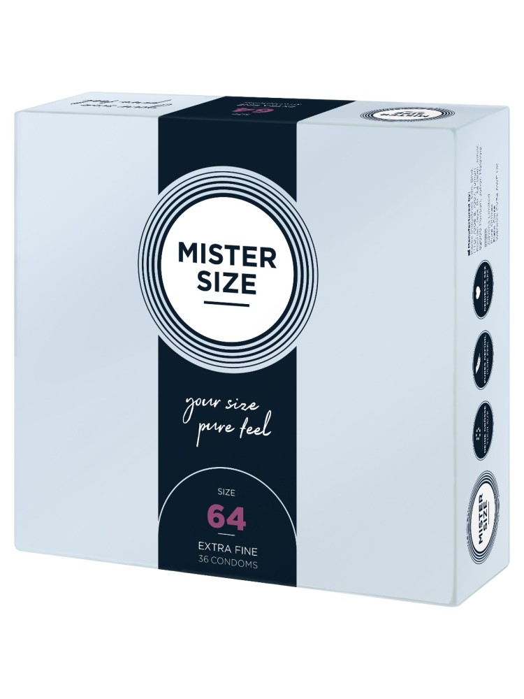 Condoms 64 Mm 36 Pieces Mister.Size