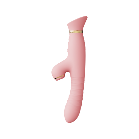 Wibrator Wielofunkcyjny Rose Thruster Strawberry Pink Zalo