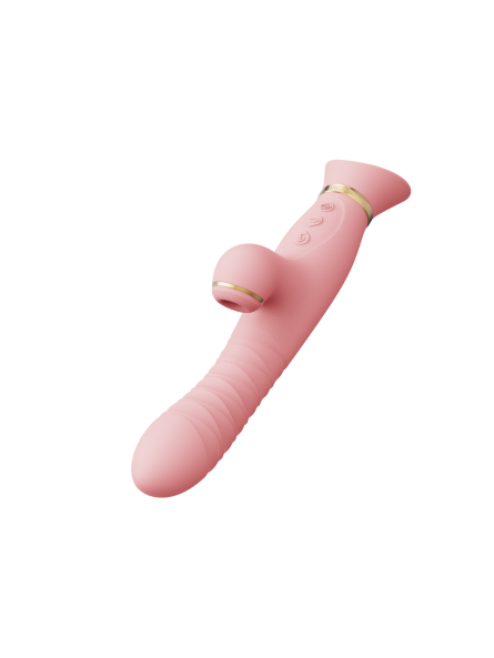 Wibrator Wielofunkcyjny Rose Thruster Strawberry Pink Zalo