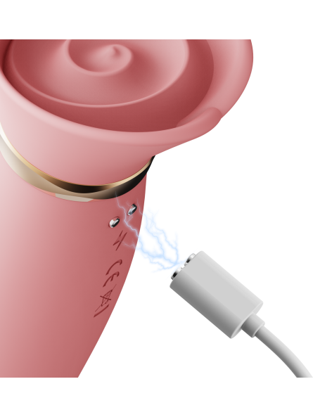 Wibrator Wielofunkcyjny Rose Thruster Strawberry Pink Zalo
