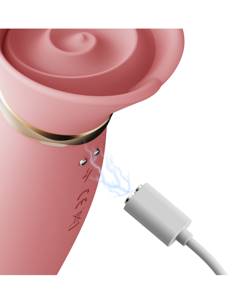 Wibrator Wielofunkcyjny Rose Thruster Strawberry Pink Zalo
