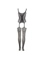 Bodystocking Fishnet And Lace Black 022 Os Le Désir