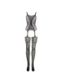 Bodystocking Fishnet And Lace Black 022 Os Le Désir