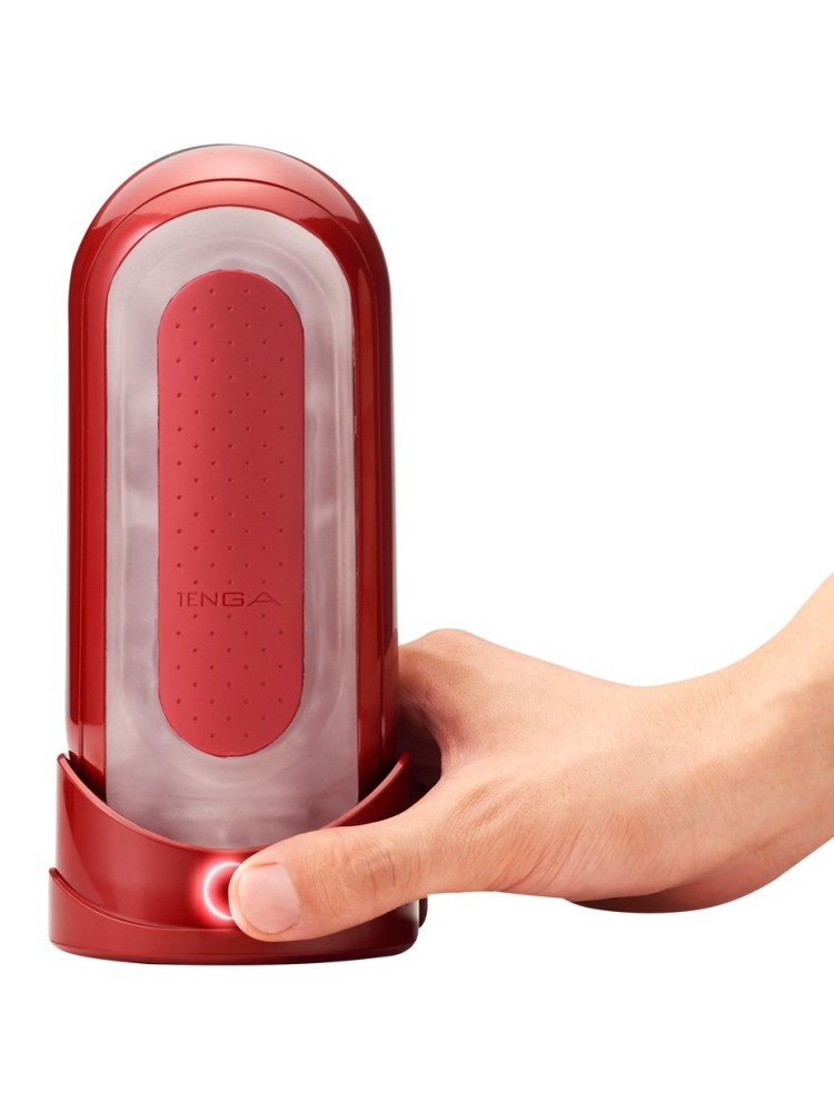 Masturbator Z Podgrzewaczem Flip 0 Red Warmer Package Tenga