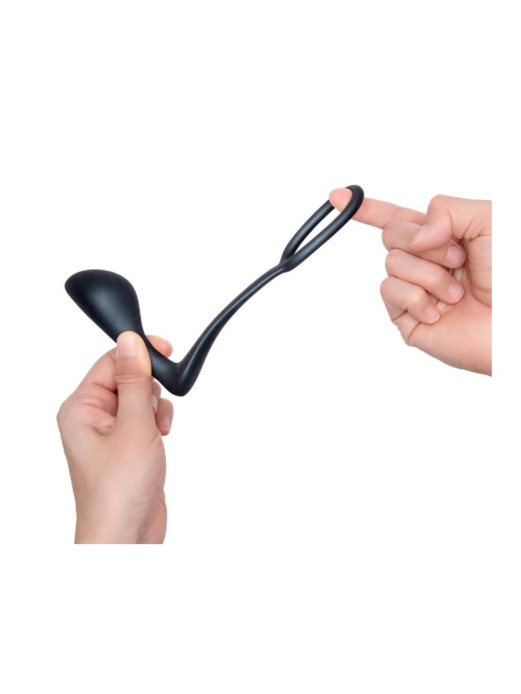 Korek analny z pierścieniem Ringer Cock Ring & Plug b-Vibe