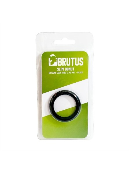 Pierścień erekcyjny Slim Donut Silicone Cock Ring Black 45mm Brutus