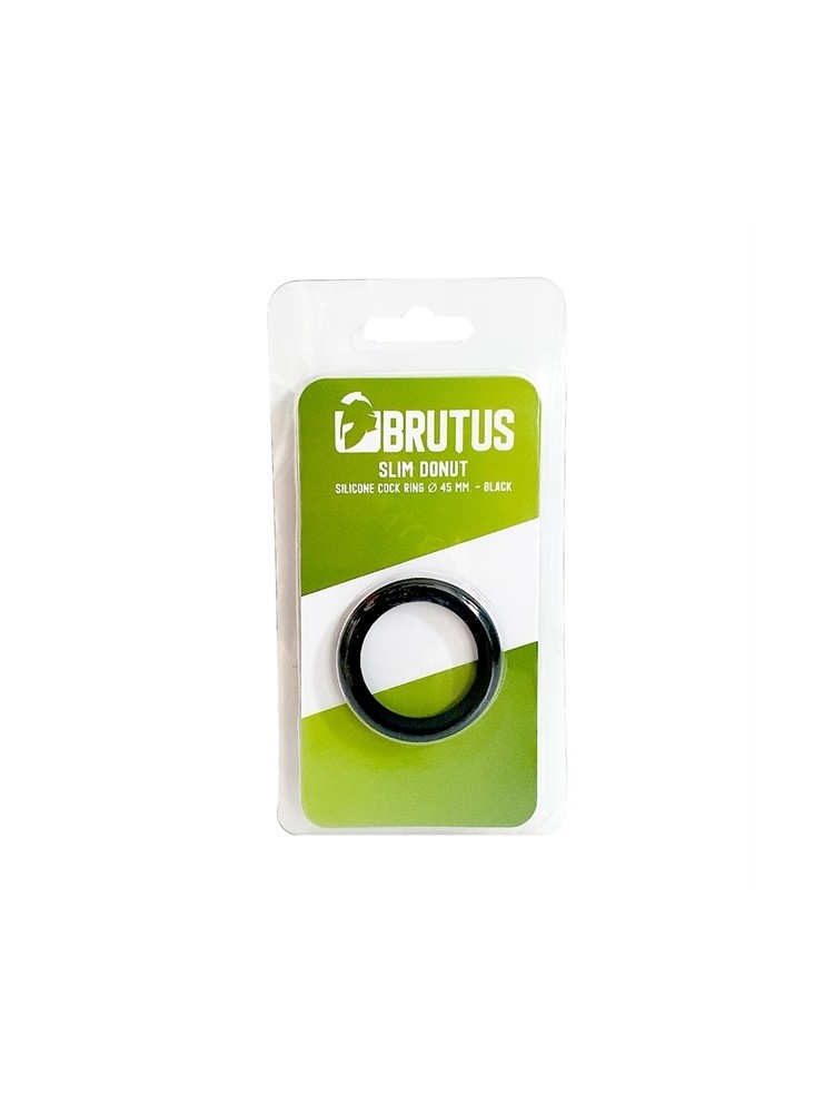Pierścień erekcyjny Slim Donut Silicone Cock Ring Black 45mm Brutus