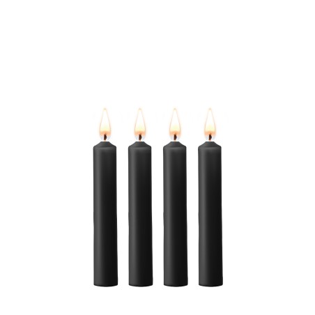Teasing Wax Candles 4-Pack Black - Czarny Zestaw Świec Do Bdsm Ouch! by Shots