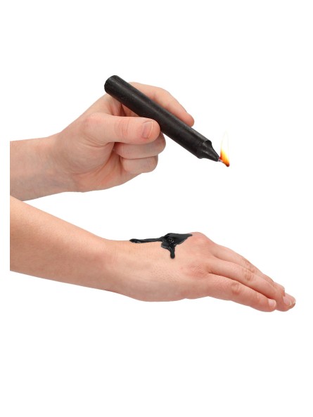 Teasing Wax Candles 4-Pack Black - Czarny Zestaw Świec Do Bdsm Ouch! by Shots