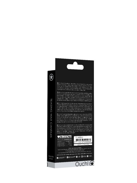 Teasing Wax Candles 4-Pack Black - Czarny Zestaw Świec Do Bdsm Ouch! by Shots